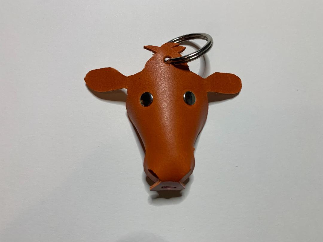 Cow Keychain brown - Chase & Hide Pty Ltd